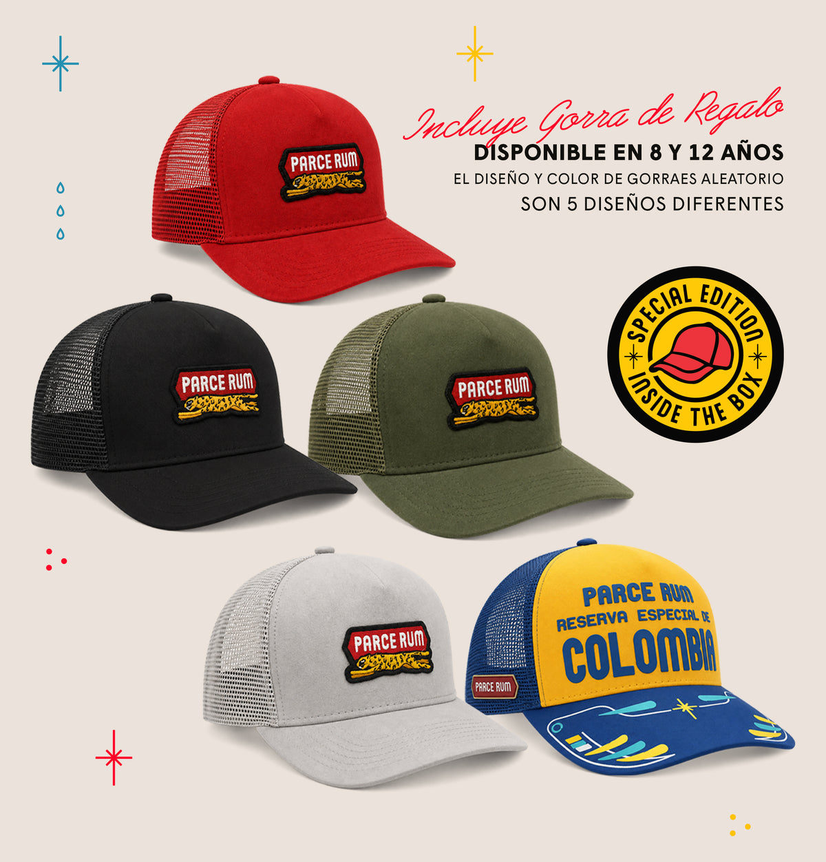 PARCE RUM 8 AÑOS – GORRA EDICIÓN ESPECIAL